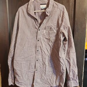 Columbia Men's Brown Checkered Casual Shirt